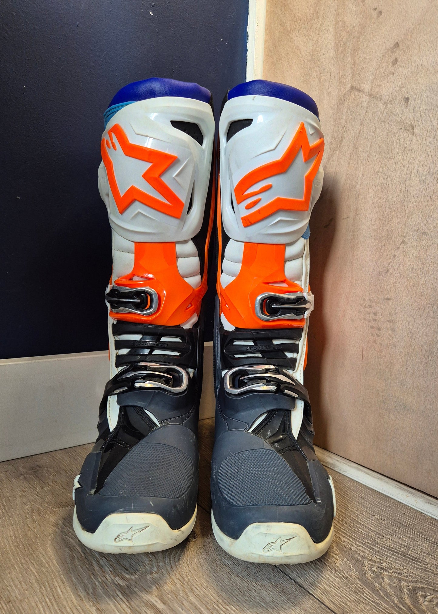 Alpinestars Tech 10 - Grey/White/Blue/Orange - UK8