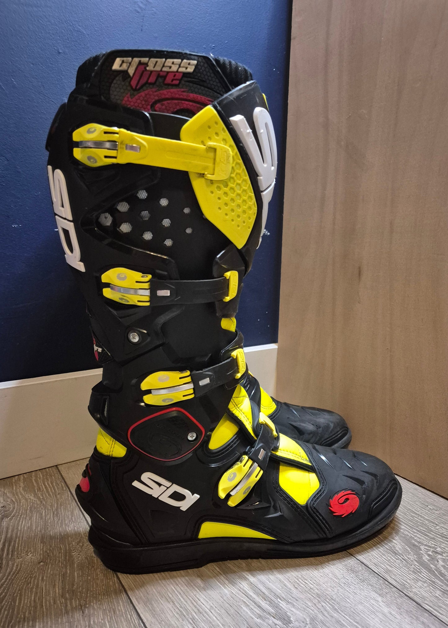 Sidi Crossfire - Black/Yellow - UK10.5
