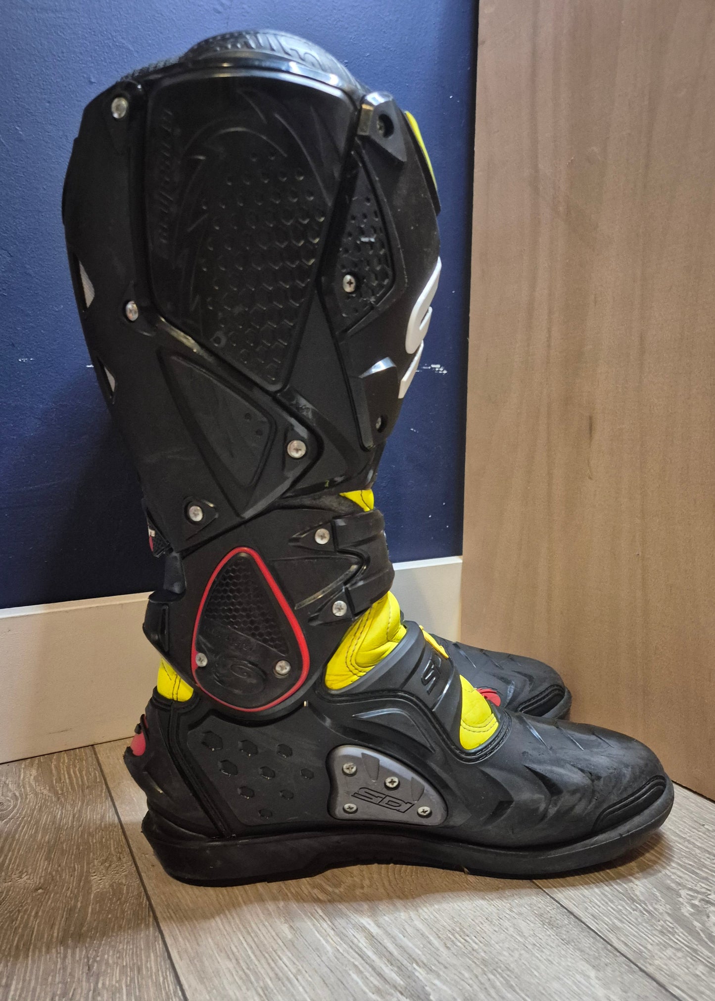 Sidi Crossfire - Black/Yellow - UK10.5