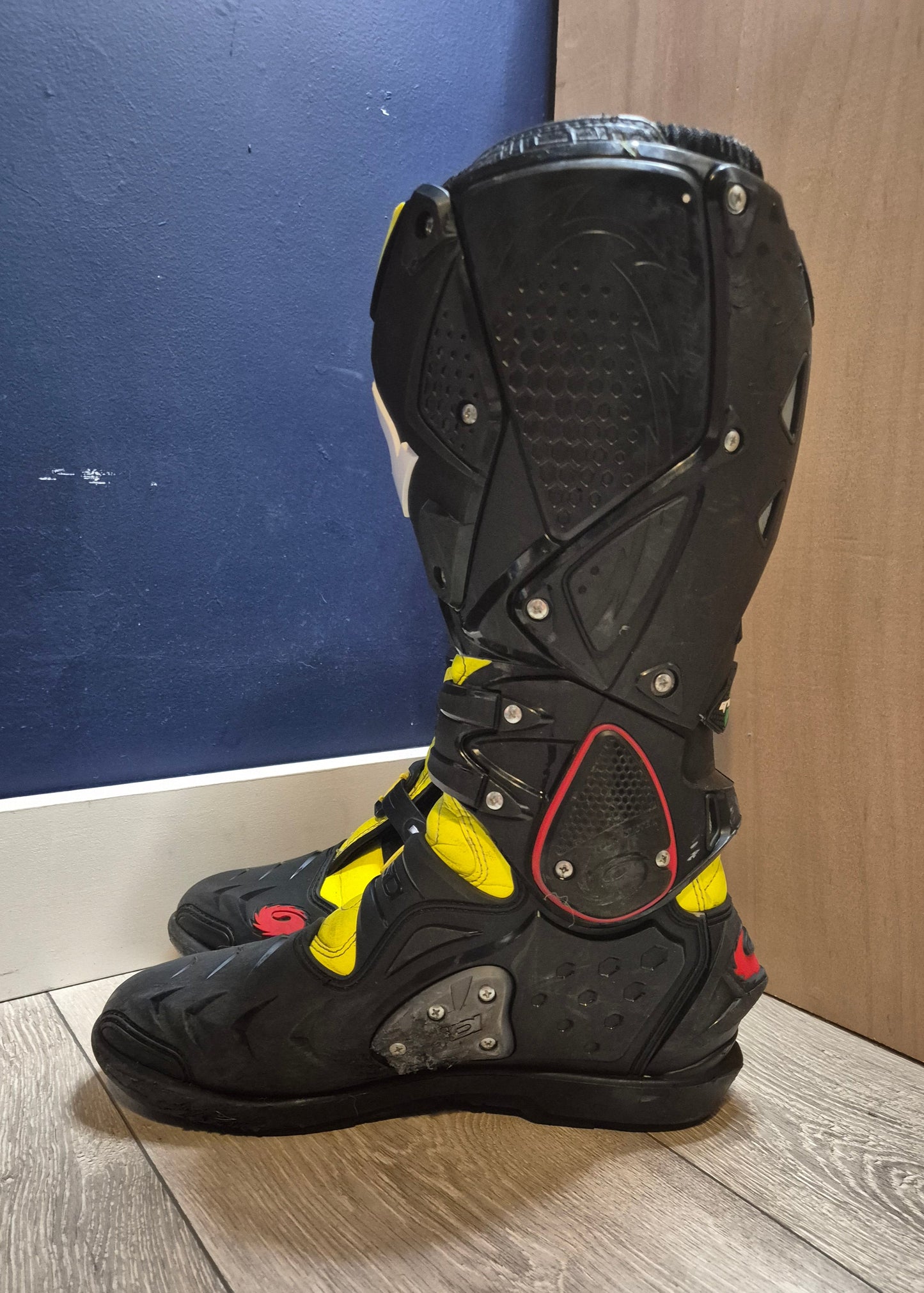 Sidi Crossfire - Black/Yellow - UK10.5