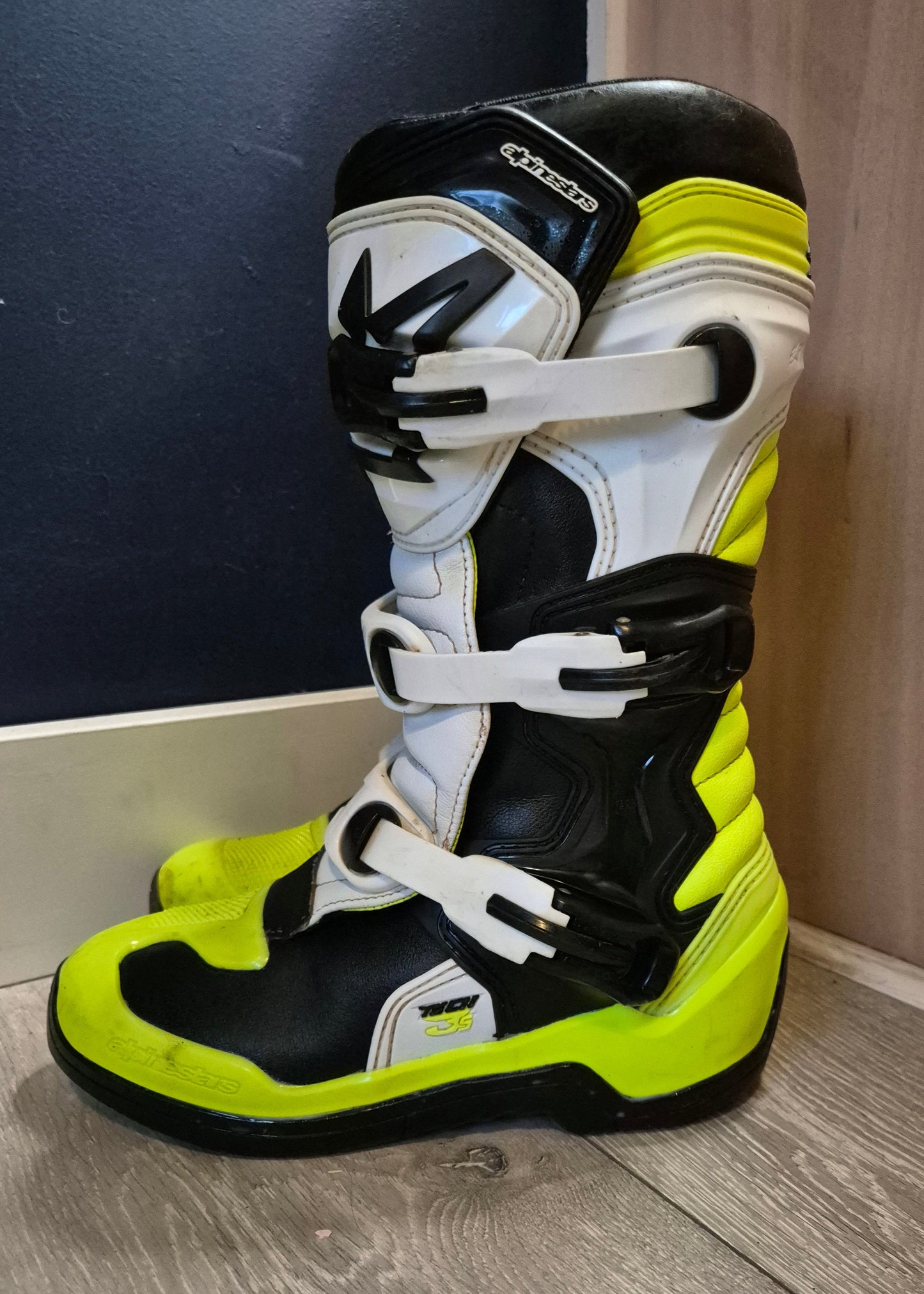 Alpinestars Tech3s - White/Black/Yellow - UK6