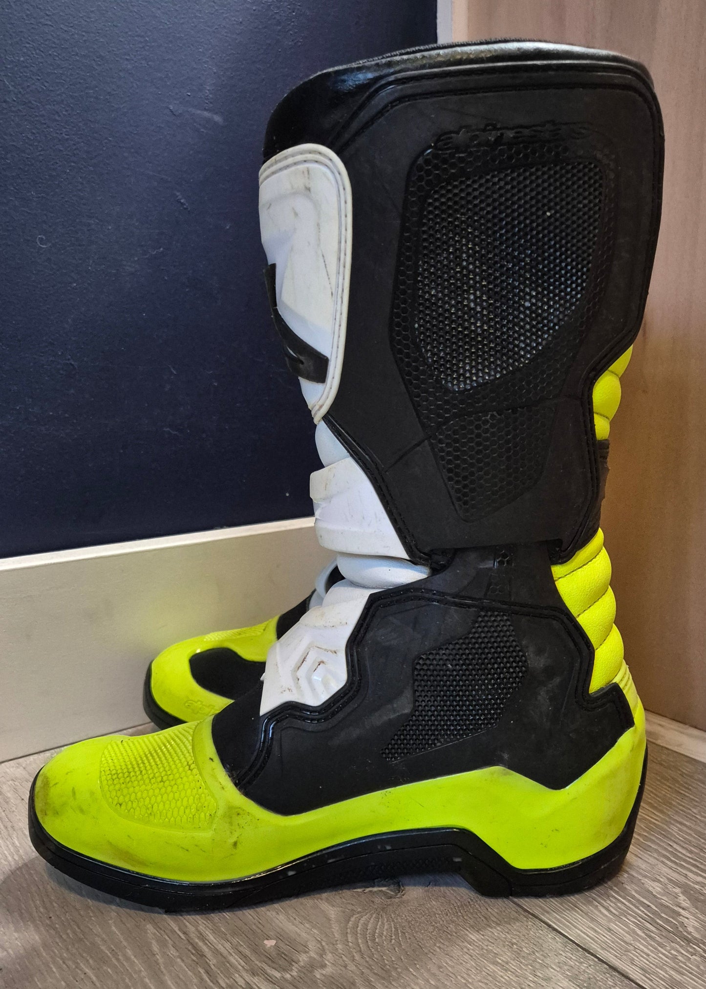 Alpinestars Tech3s - White/Black/Yellow - UK6