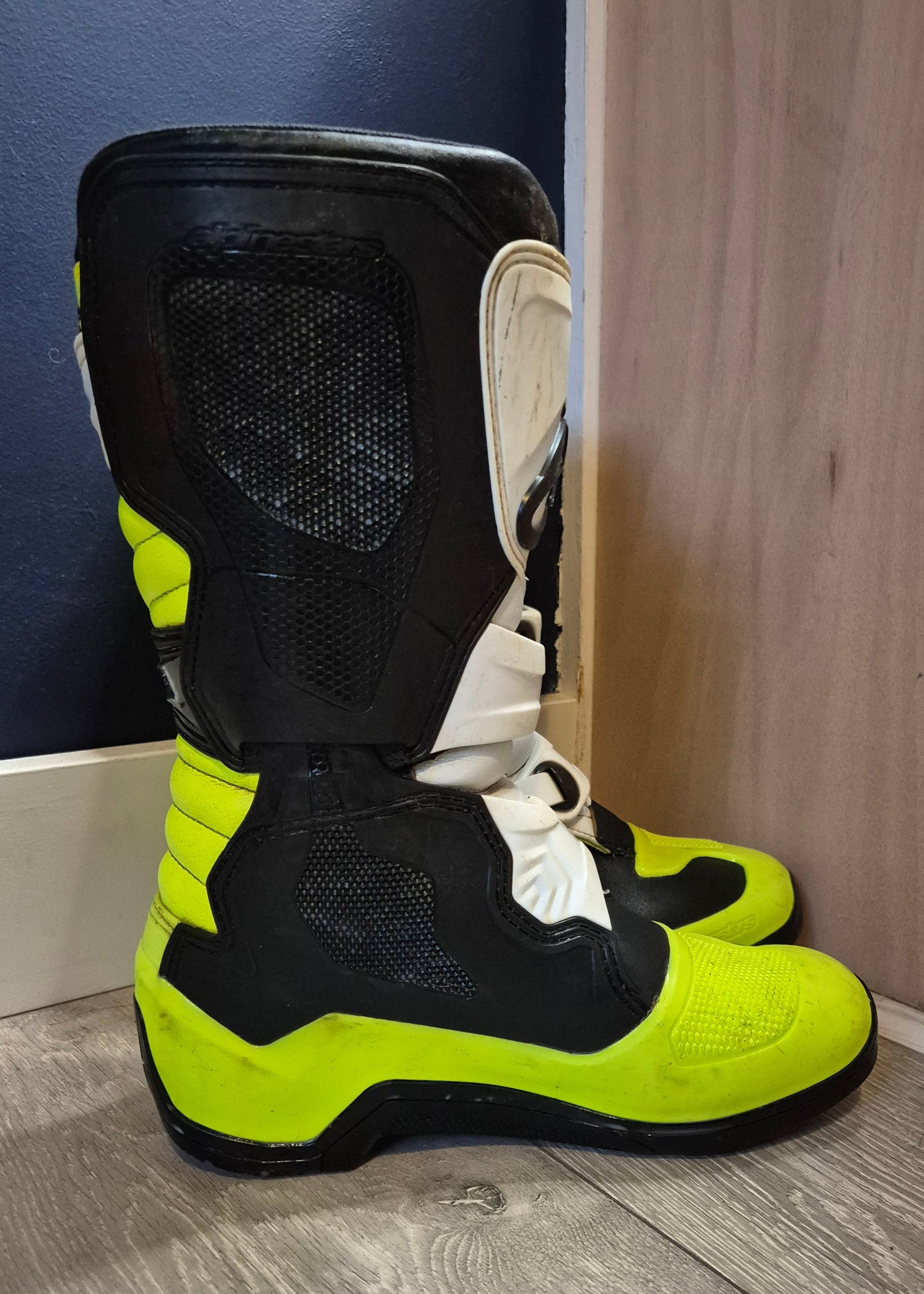 Alpinestars Tech3s - White/Black/Yellow - UK6