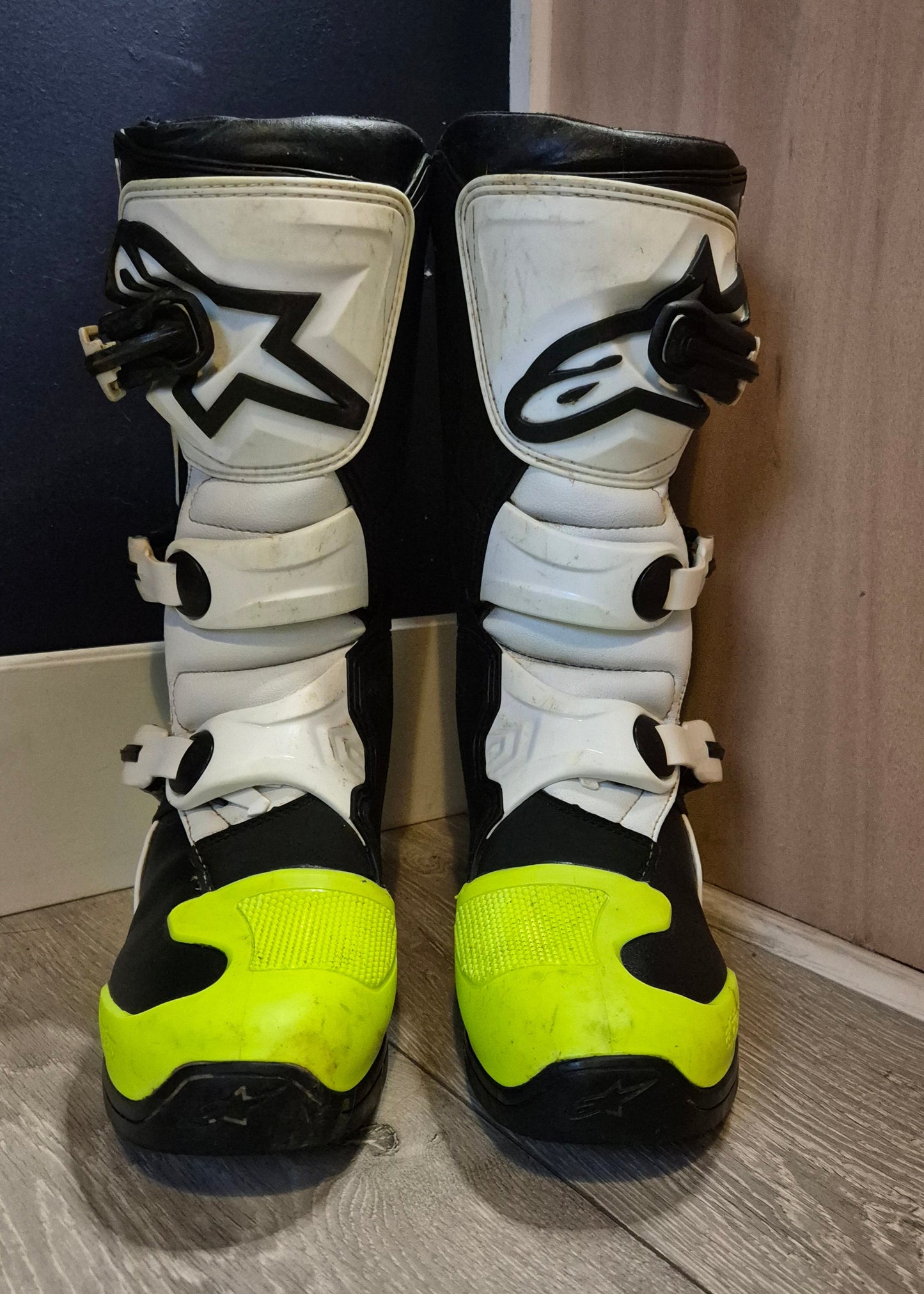 Alpinestars Tech3s - White/Black/Yellow - UK6
