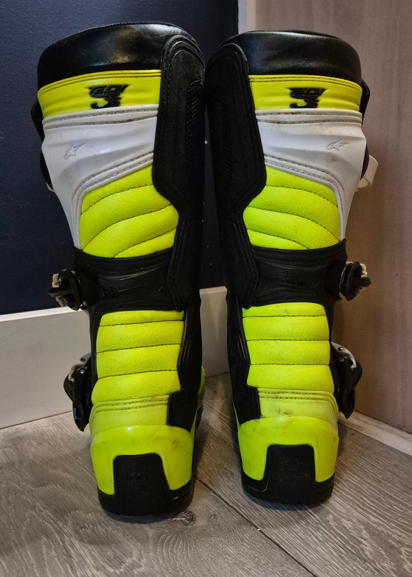 Alpinestars Tech3s - White/Black/Yellow - UK6