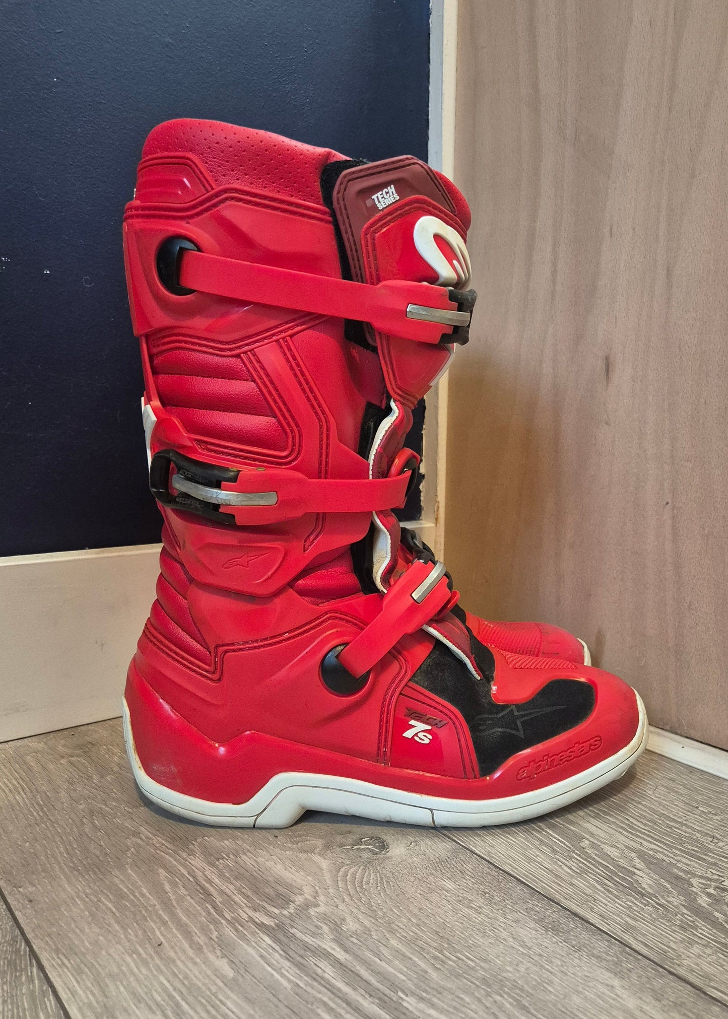 Alpinestars Tech7s - Red/Red - UK8