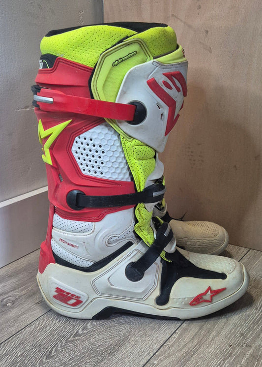 Alpinestars Tech 10 - White/Red/Yellow - UK10