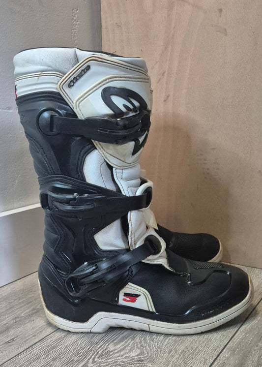 Alpinestars Tech3s - Black/White - UK7