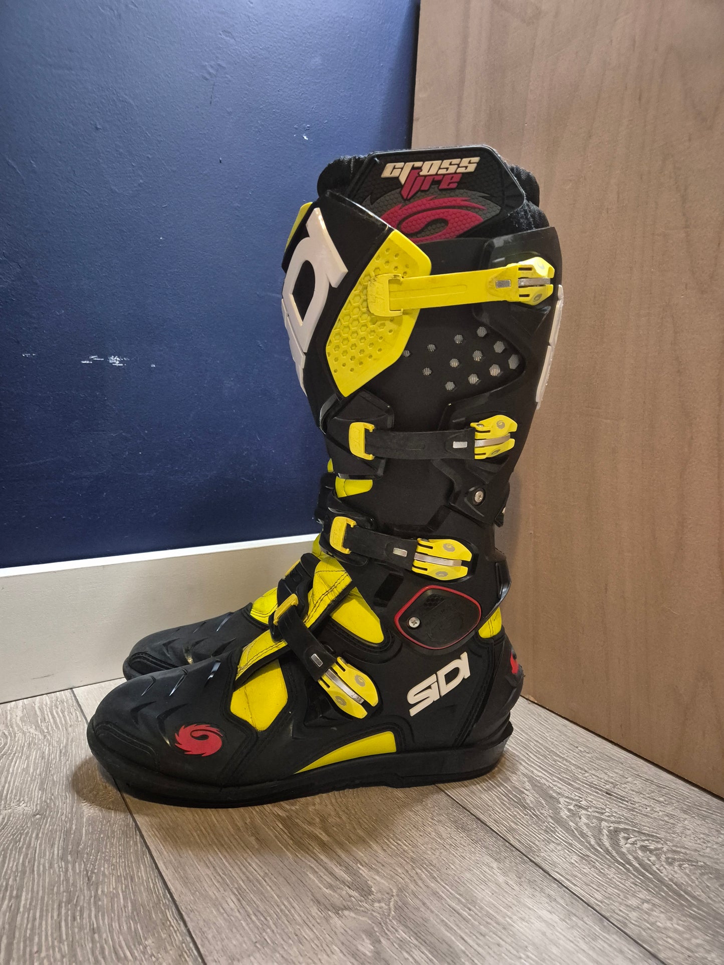 Sidi Crossfire - Black/Yellow - UK10.5
