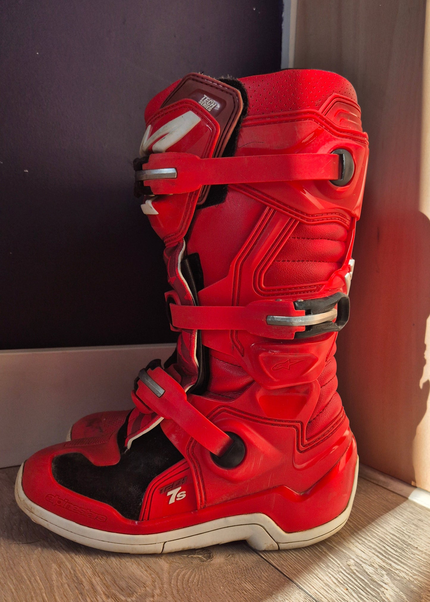 Alpinestars Tech7s - Red/Red - UK5