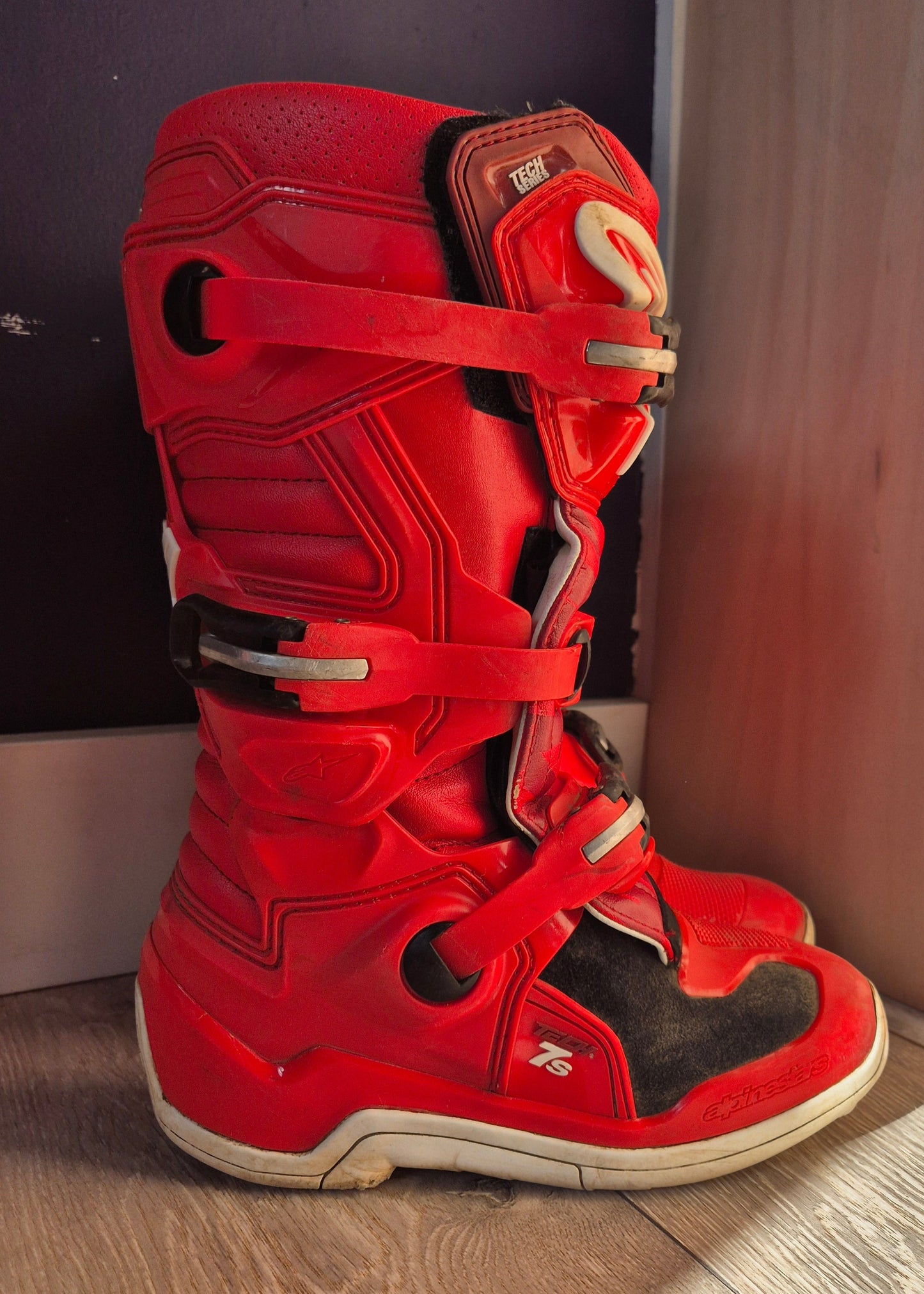 Alpinestars Tech7s - Red/Red - UK5