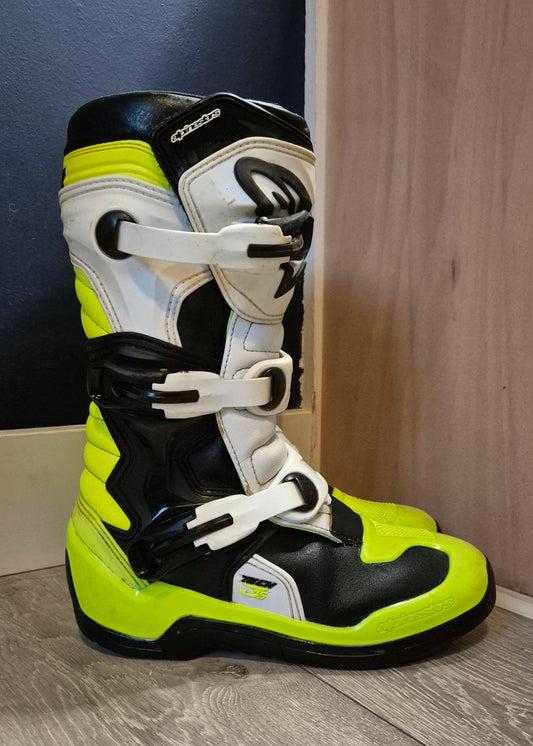 Alpinestars Tech3s - White/Black/Yellow - UK6