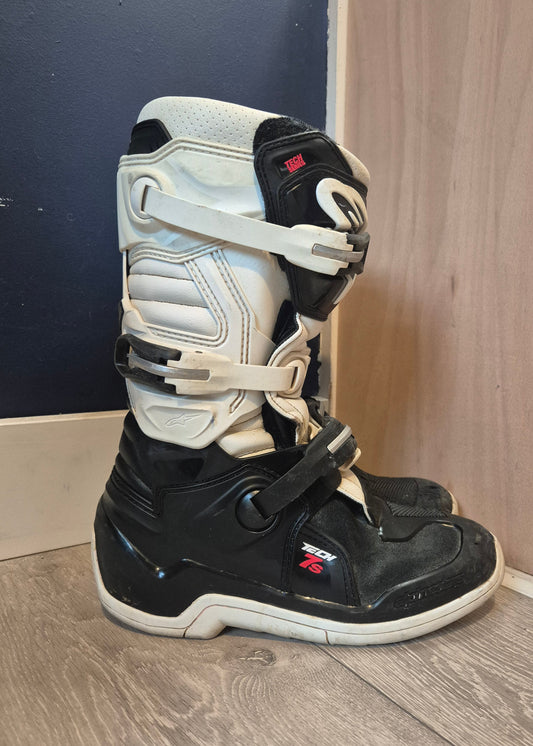 Alpinestars Tech7s - Black/White - UK8